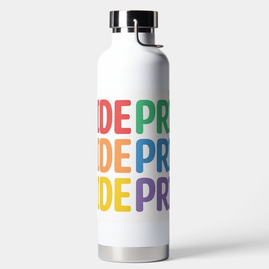 REGENBOGENFARBENE PRIDE-AUSSAGE TRINKFLASCHE (links)