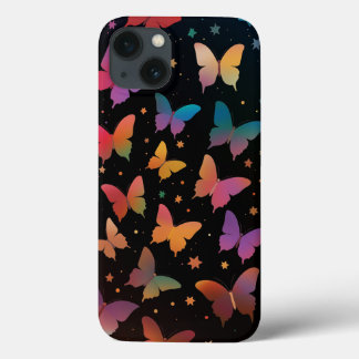 Regenbogenfarbene Schmetterlinge Galaxie Sterne au Case-Mate iPhone Hülle