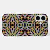 Regenbogenfarbene Schnur Seil Muster Kunst Case-Mate iPhone Hülle (Rückseite (Horizontal))