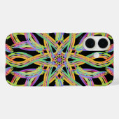 Regenbogenfarbene Schnur Seil Muster Kunst Case-Mate iPhone Hülle (Rückseite (Horizontal))