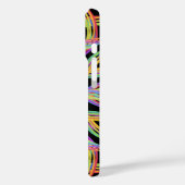 Regenbogenfarbene Schnur Seil Muster Kunst Case-Mate iPhone Hülle (Rückseite / Links)