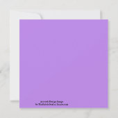 Regenbogenfarbene Schnur-Seil-Muster-Kunst Karte (Rückseite)