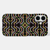 Regenbogenfarbene Schnur Seil Wiederholungsmuster  Case-Mate iPhone Hülle (Rückseite (Horizontal))