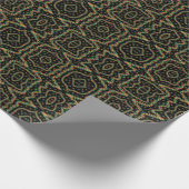 Regenbogenfarbene Seurat-Style-Pointillismus-Muste Geschenkpapier (Ecke)