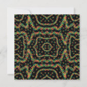 Regenbogenfarbene Seurat-Style-Pointillismus-Muste Karte (Vorderseite)