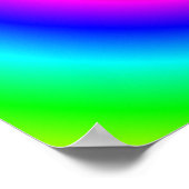 Regenbogenfarbene Spirale Poster (Ecke)