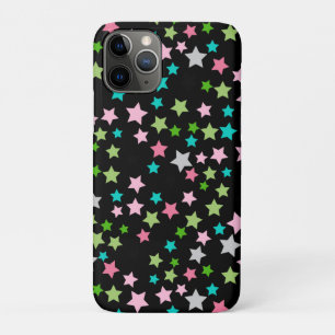Regenbogenfarbene Sterne Schwarze Sternennacht Case-Mate iPhone Hülle