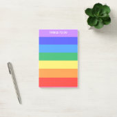 Regenbogenfarbene Streifen Dinge zu tun Post-it Klebezettel (Büro)