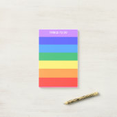 Regenbogenfarbene Streifen Dinge zu tun Post-it Klebezettel (Auf Schreibtisch)