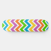 Regenbogenfarbene Welle Skateboard (Horizontal)