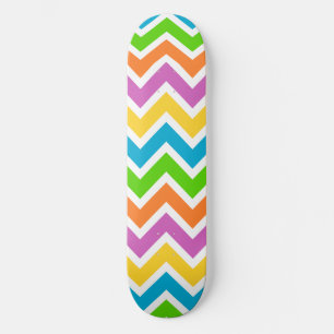 Regenbogenfarbene Welle Skateboard