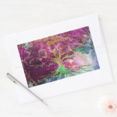 Regenbogenfarbener Baum des Lebens Rechteckiger Aufkleber (Umschlag)