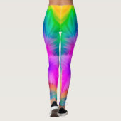 Regenbogenfarbenes Felldesign-75293 Leggings (Rückseite)