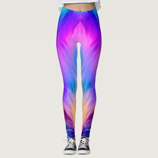 Regenbogenfarbenes Felldesign-75293 Leggings (Vorderseite)