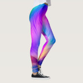 Regenbogenfarbenes Felldesign-75293 Leggings (Rechts)