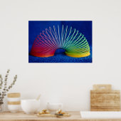 Regenbogenfarbenes Schlingenspielzeug Poster (Küche)