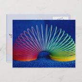 Regenbogenfarbenes Schlingenspielzeug Postkarte (Vorne/Hinten)