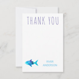 Regenbogenfarbenfisch unter dem Meer Vielen Dank Dankeskarte