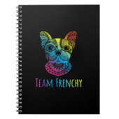 Regenbogenfarbengeschenk Notizblock (Vorderseite)