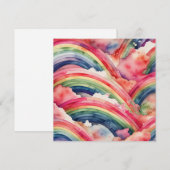 Regenbogenfarbenkarte (Vorne/Hinten)