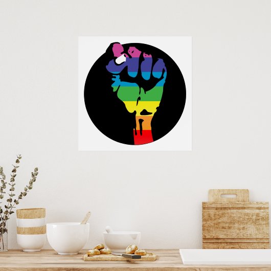 Regenbogenfaust. Poster (Küche)