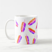 Regenbogenfedermuster Kaffeetasse (Links)