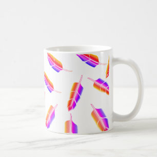 Regenbogenfedermuster Kaffeetasse