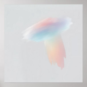 Regenbogenfederposter Pastell-Minimal-Natur-Wand Poster