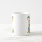 Regenbogenfee Anfangsbuchstabe 'K' Kaffeetasse (Mittel)