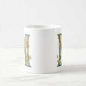 Regenbogenfee Anfangsbuchstabe 'M' Kaffeetasse (Mittel)