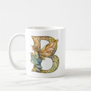 Regenbogenfee Initial 'B'  Kaffeetasse