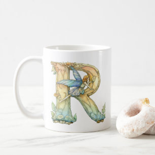 Regenbogenfee Initial 'R' Kaffeetasse