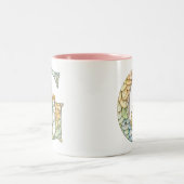 Regenbogenfee Initiale 'G' Zweifarbige Tasse (Mittel)