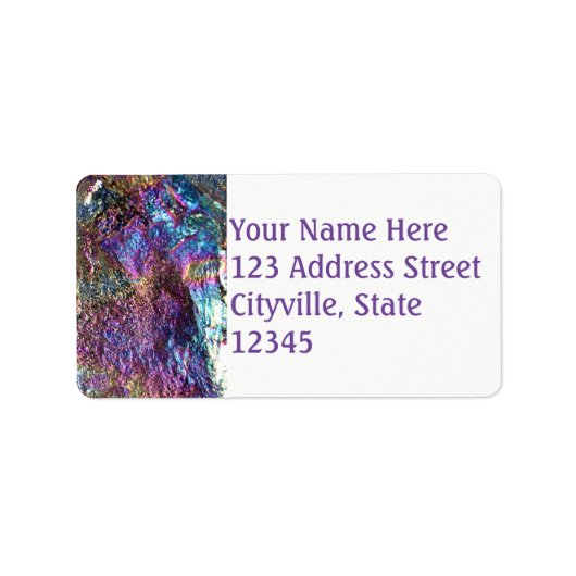 Regenbogenfelsen Adressaufkleber (Vorne)