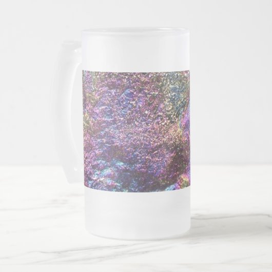 Regenbogenfelsen Mattglas Bierglas (Vorderseite Links)