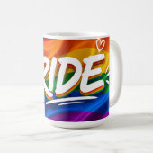Regenbogenfest der Stolzfeier Kaffeetasse (VorderseiteRechts)