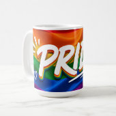 Regenbogenfest der Stolzfeier Kaffeetasse (Vorderseite Links)