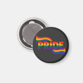Regenbogenfest der Stolzfeier Magnet (Vorderseite/Rückseite)