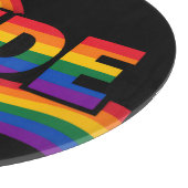Regenbogenfest der Stolzfeier Schneidebrett (Ecke)