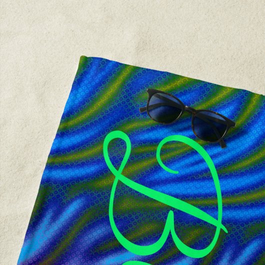 Regenbogenfeuer Strandtuch (Beispiel)