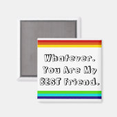 Regenbogenfeuermagnet Magnet (Vorderseite/Rückseite)