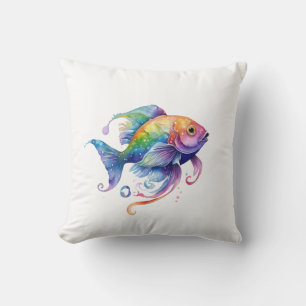 Regenbogenfisch 1 Klein Kissen