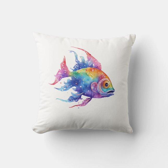 Regenbogenfisch 3 Klein Kissen (Vorderseite)