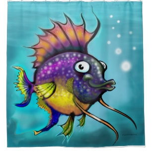 Regenbogenfisch Duschvorhang