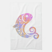 Regenbogenfisch Geschirrtuch (Vertikal)
