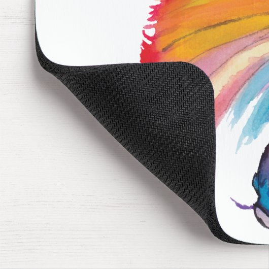 Regenbogenfisch Mousepad (Ecke)