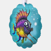 Regenbogenfisch Ornament Karte (Links)