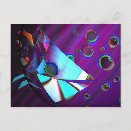 Regenbogenfisch Postkarte (Vorderseite)