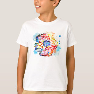 Regenbogenfisch-Wasserfarben-T-Shirt für Kinder T-Shirt
