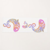Regenbogenfisch Yogamatte (Vorderseite (Horizontal))